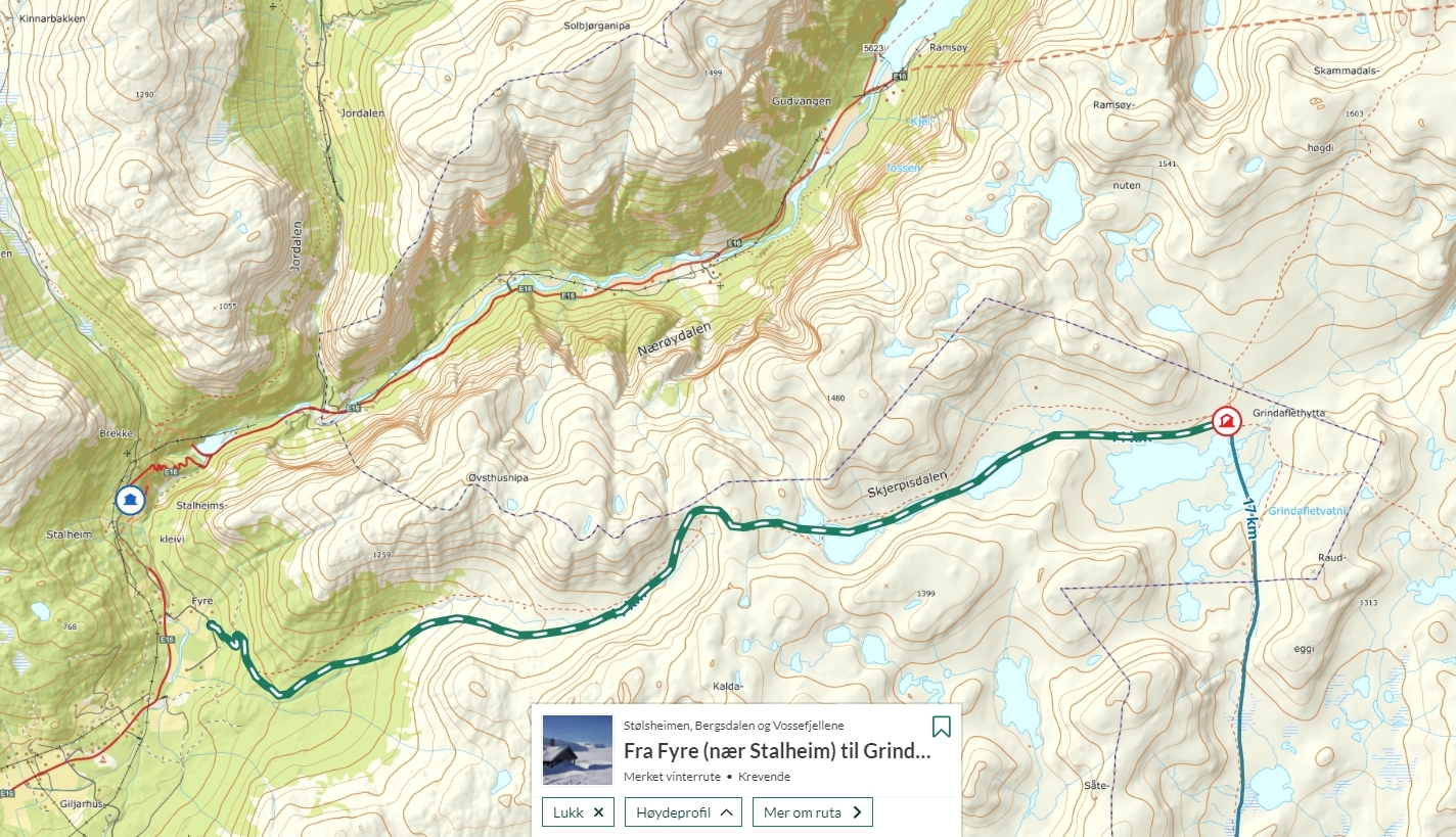 Map of the route